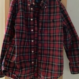 Ralph Lauren Red and Green Plaid Shirt